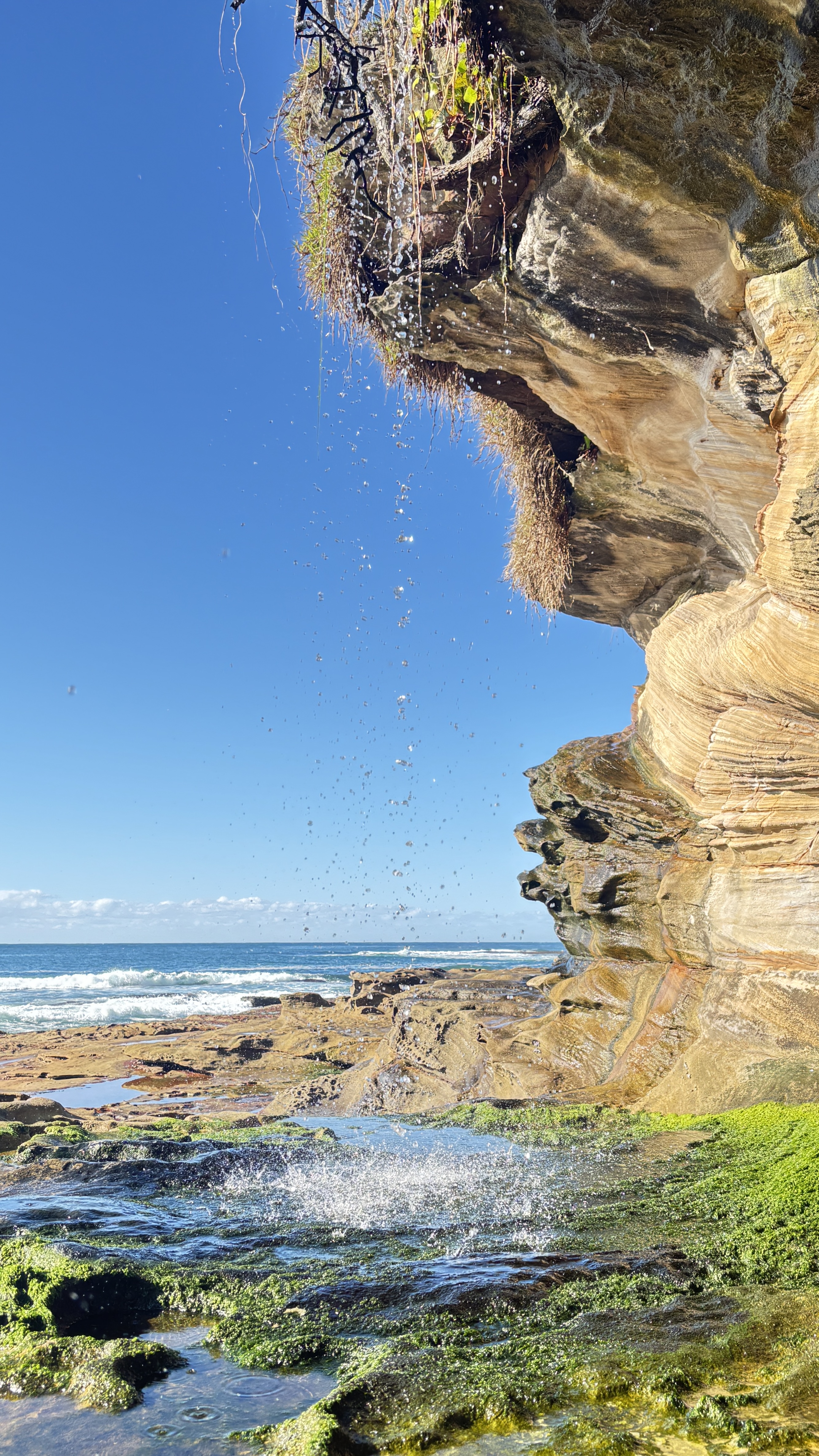 Coastal Waterfall